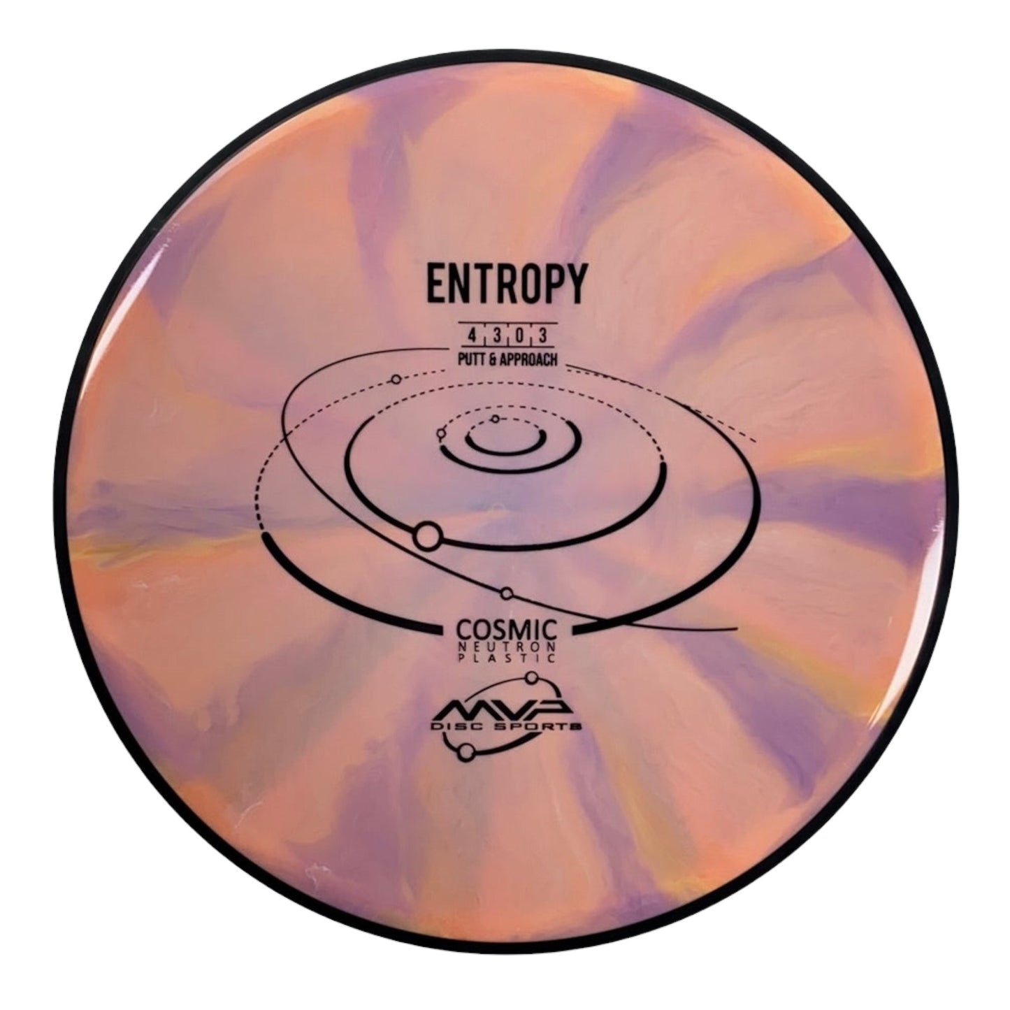 MVP Disc Sports Entropy | Cosmic Neutron | Orange/Purple 175g Disc Golf