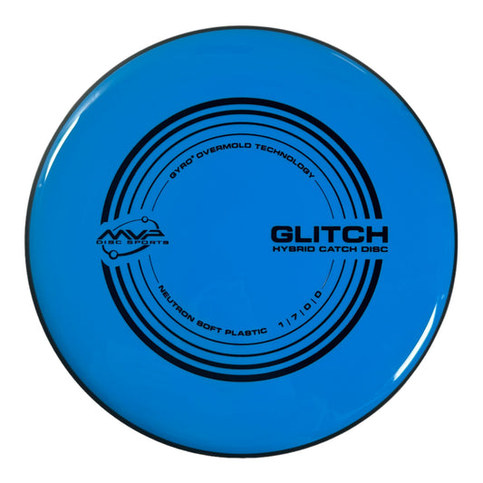 MVP Disc Sports Glitch | Neutron Soft | Blue/Black 144-153g Disc Golf