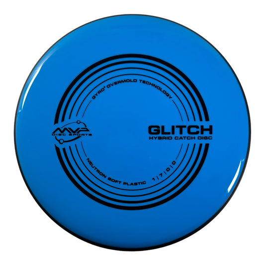 MVP Disc Sports Glitch | Neutron Soft | Blue/Black 149-151g Disc Golf