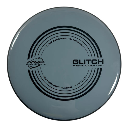 MVP Disc Sports Glitch | Neutron Soft | Grey/Black 145-152g Disc Golf