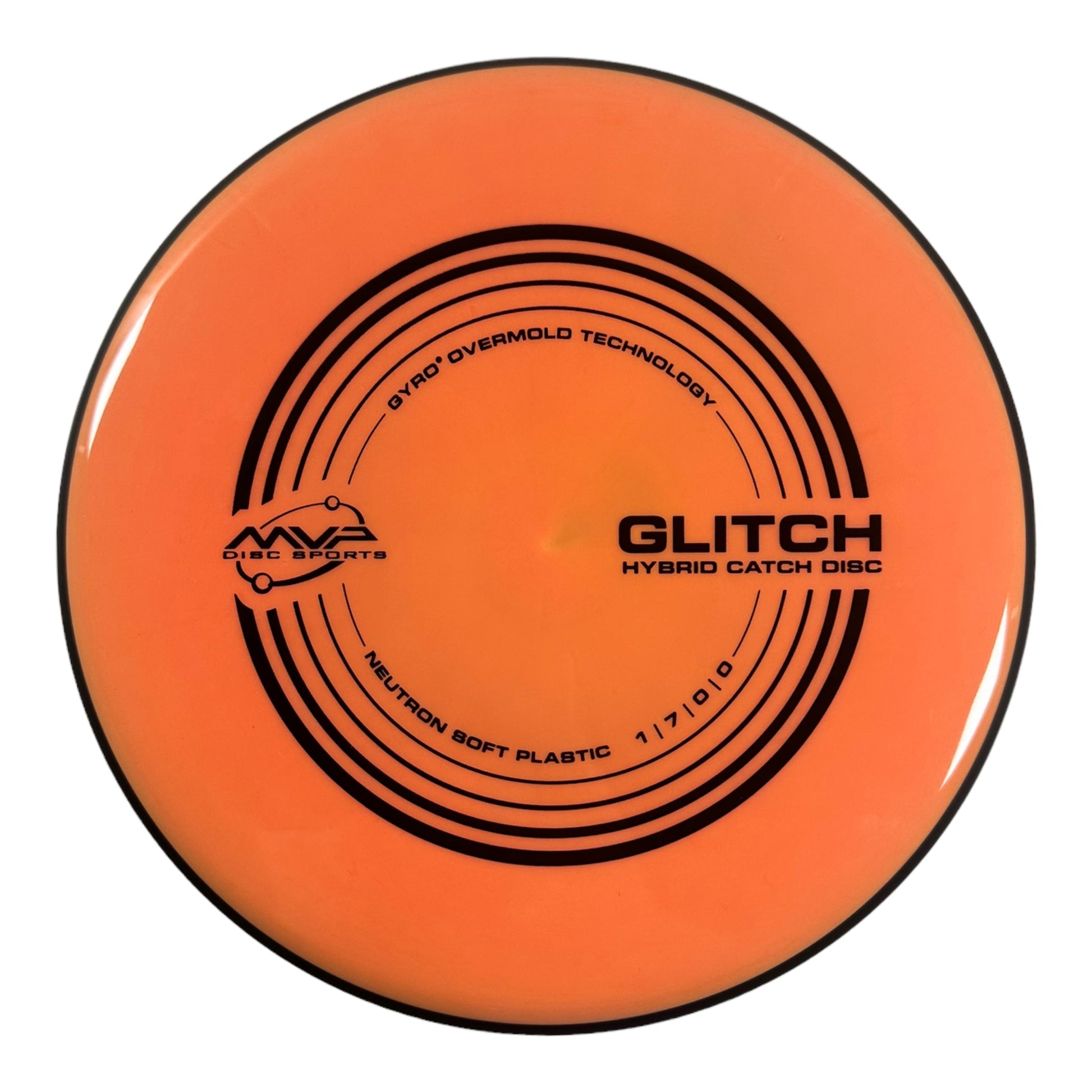 MVP Disc Sports Glitch | Neutron Soft | Orange/Black 143g Disc Golf