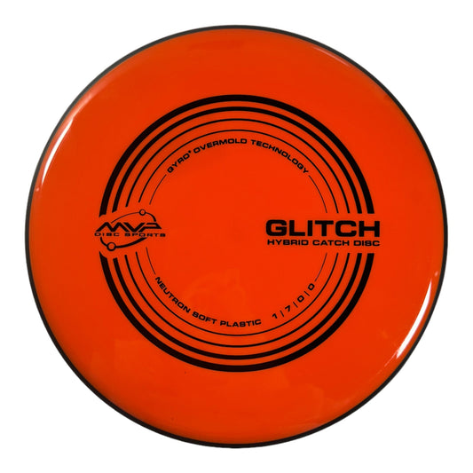 MVP Disc Sports Glitch | Neutron Soft | Orange/Black 144-153g Disc Golf