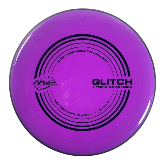 MVP Disc Sports Glitch | Neutron Soft | Purple/Black 144-153g Disc Golf