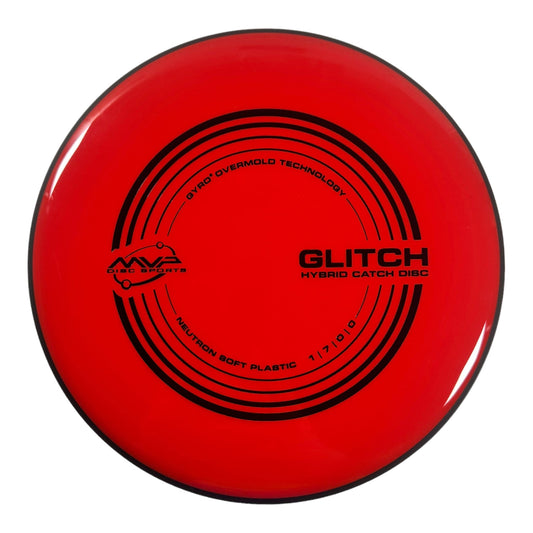 MVP Disc Sports Glitch | Neutron Soft | Red/Black 150g Disc Golf
