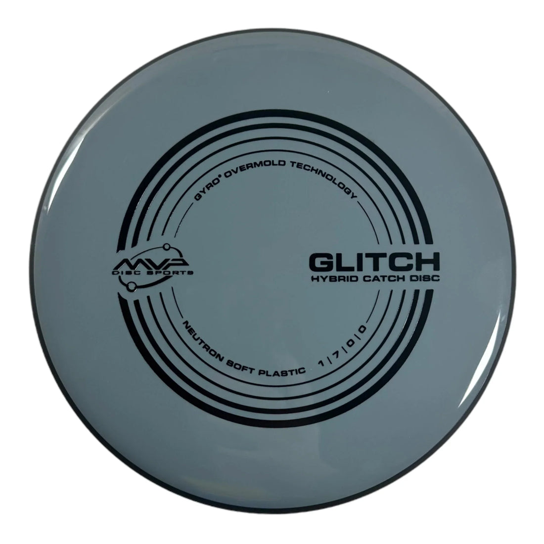 MVP Disc Sports Glitch | Neutron Soft | Grey/Black 145 - 152g Disc Golf