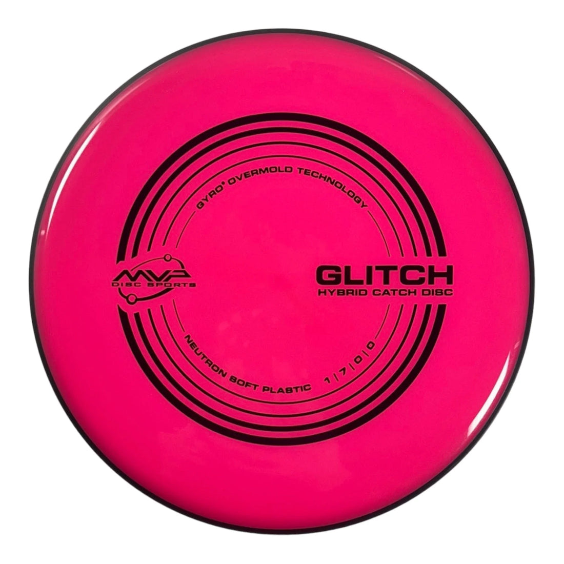 MVP Disc Sports Glitch | Neutron Soft | Pink/Black 144 - 152g Disc Golf