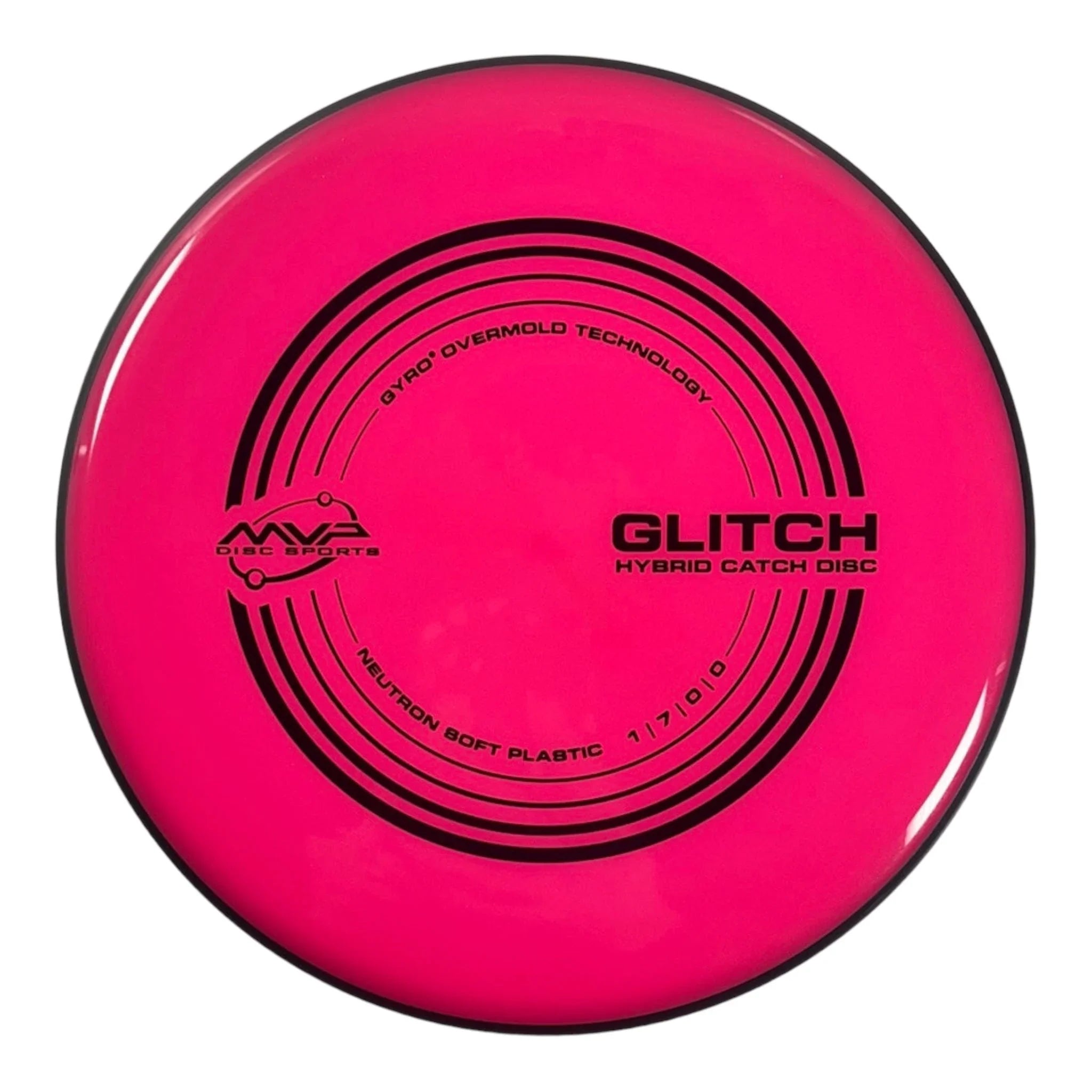 MVP Disc Sports Glitch | Neutron Soft | Pink/Black 144 - 152g Disc Golf