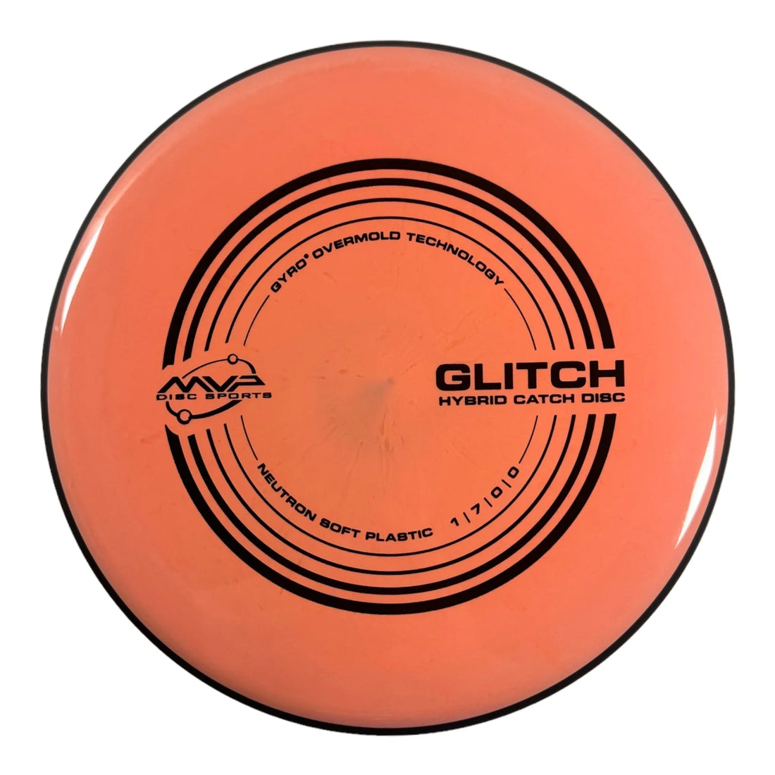 MVP Disc Sports Glitch | Neutron Soft | Pink/Black 144g Disc Golf