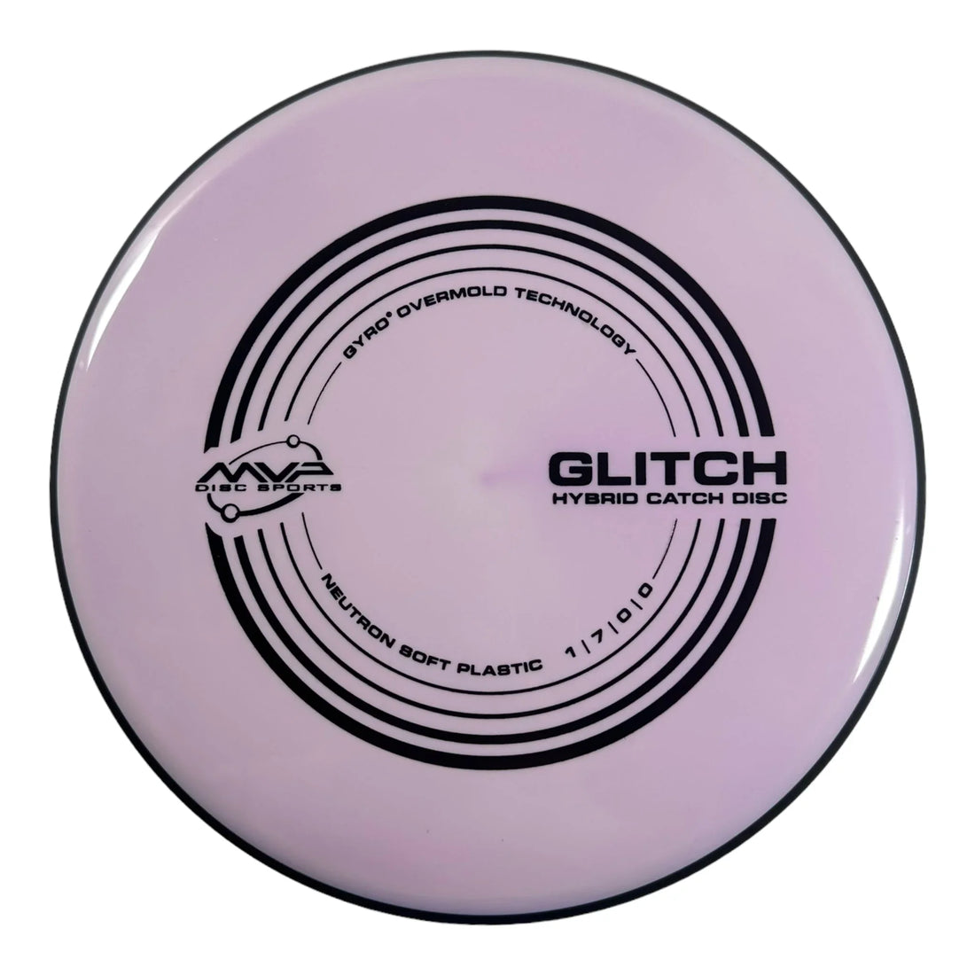 MVP Disc Sports Glitch | Neutron Soft | Purple/Black 145g Disc Golf