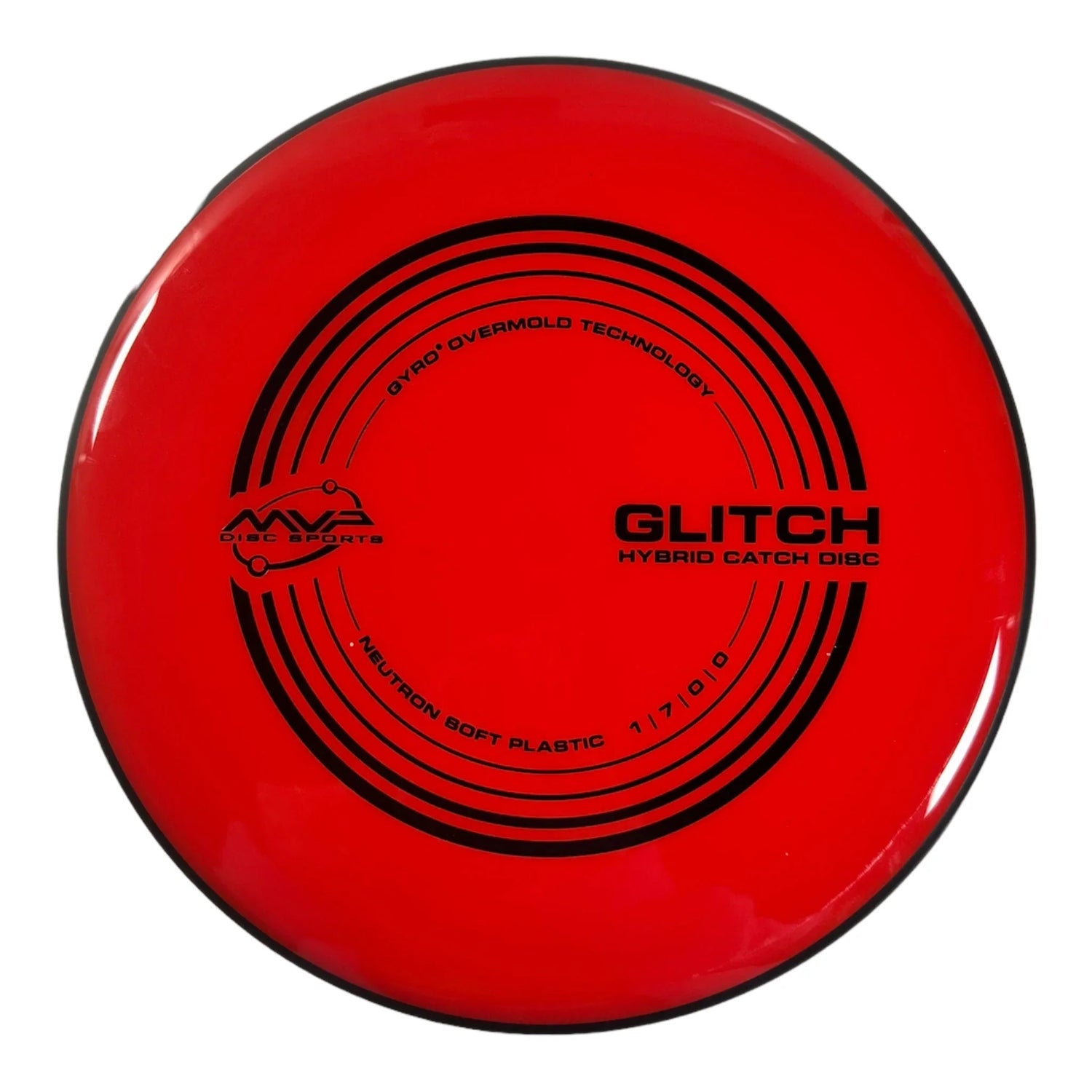 MVP Disc Sports Glitch | Neutron Soft | Red/Black 148 - 153g Disc Golf