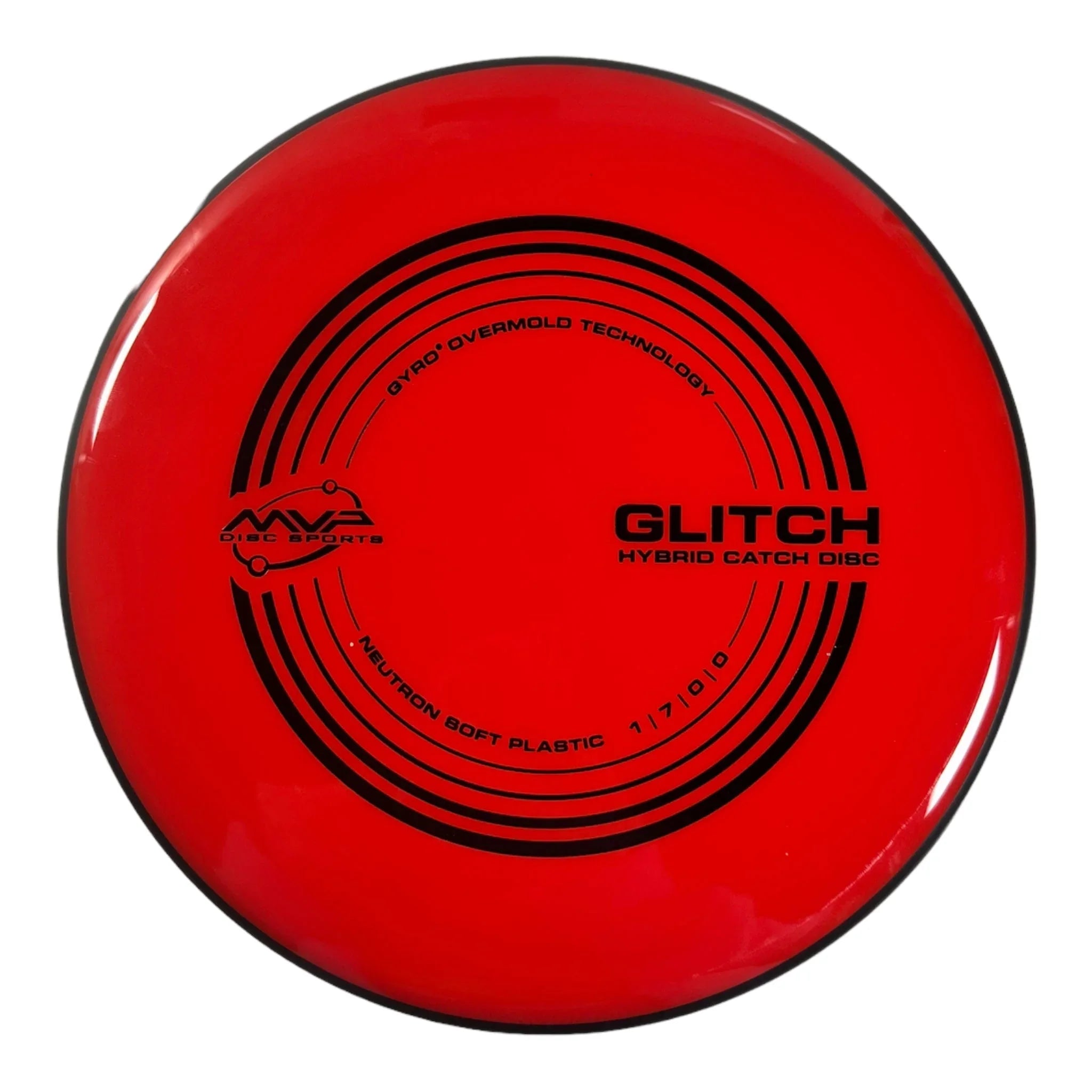 MVP Disc Sports Glitch | Neutron Soft | Red/Black 148 - 153g Disc Golf