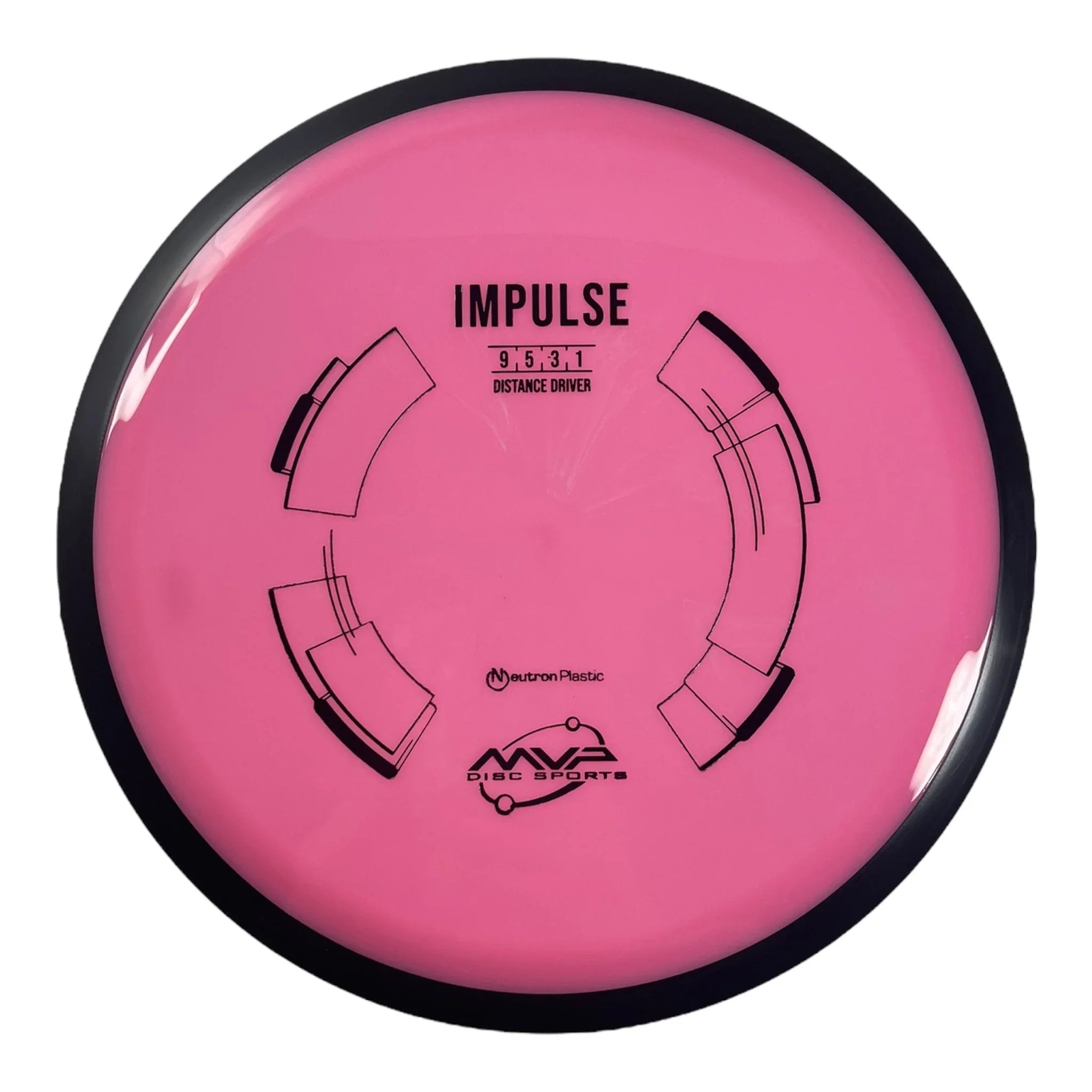 MVP Disc Sports Impulse | Neutron | Pink/Black 168g Disc Golf