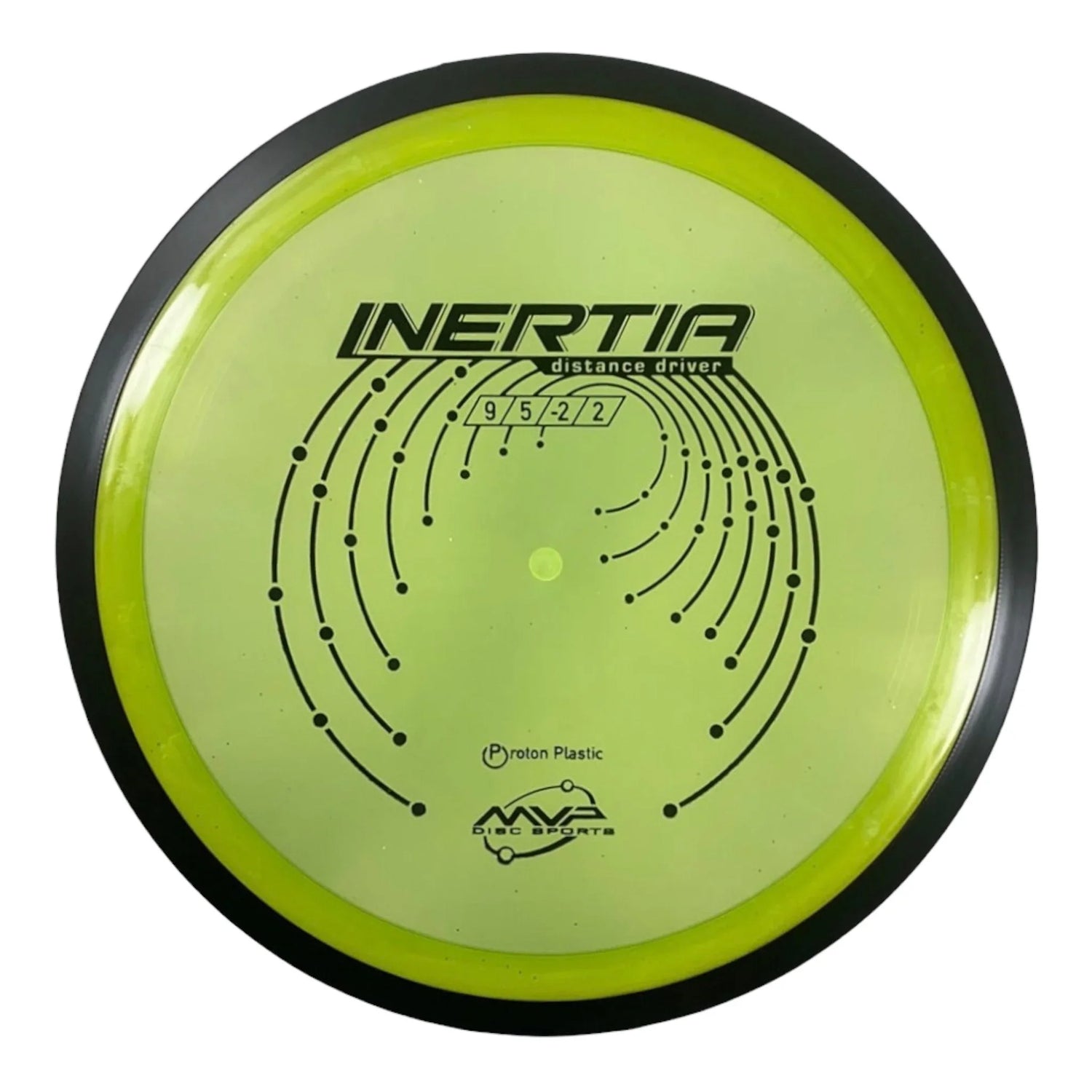 MVP Disc Sports Inertia | Proton | Yellow/Black 167g Disc Golf