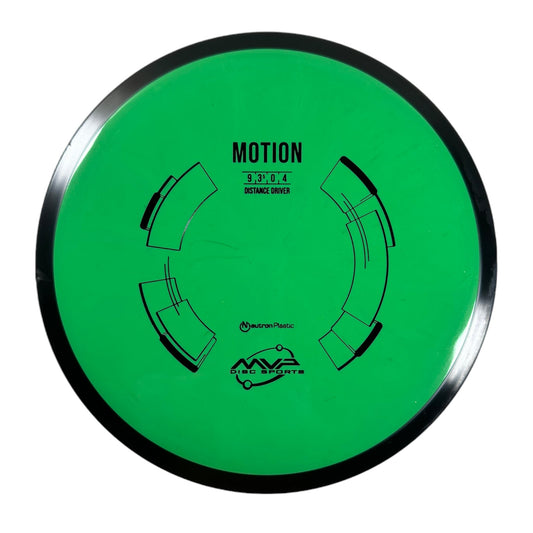 MVP Disc Sports Motion | Neutron | Green/Black 165g Disc Golf
