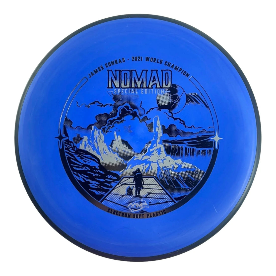 MVP Disc Sports Nomad | Electron Soft | Blue/Silver 172 - 175g (James Conrad) Disc Golf