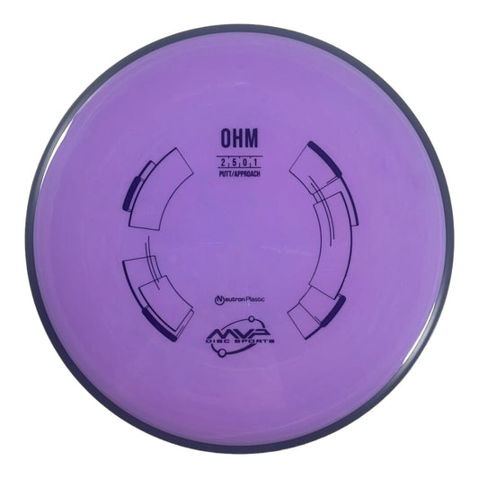 MVP Disc Sports Ohm | Neutron | Purple/Black 165g Disc Golf