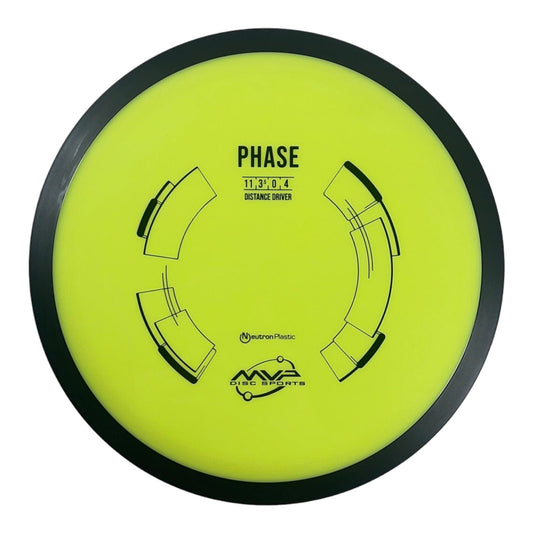 MVP Disc Sports Phase | Neutron | Yellow/Black 169g Disc Golf
