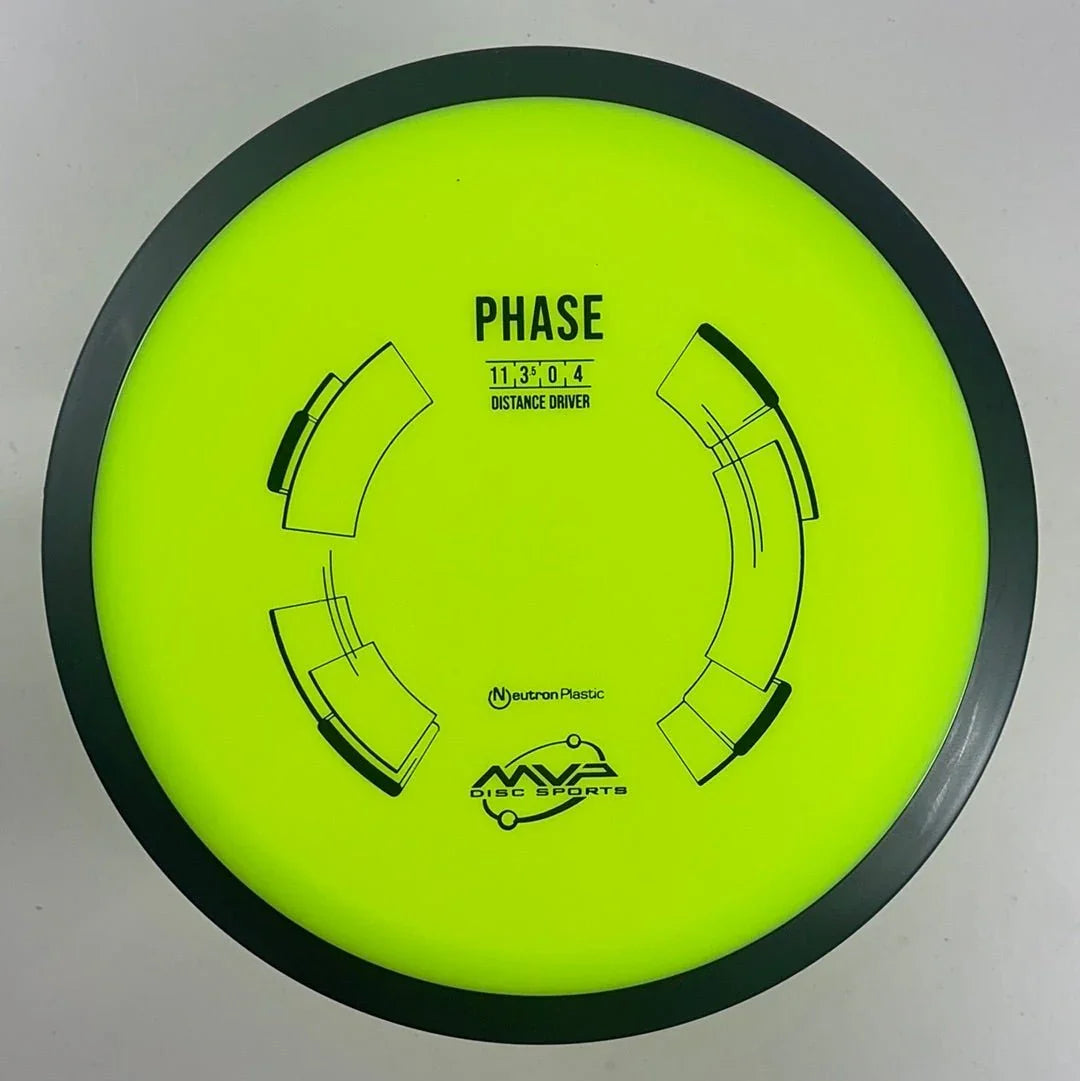 MVP Disc Sports Phase | Neutron | Green/Black 168g Disc Golf