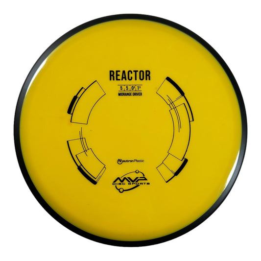 MVP Disc Sports Reactor | Neutron | Yellow/Black 177g Disc Golf
