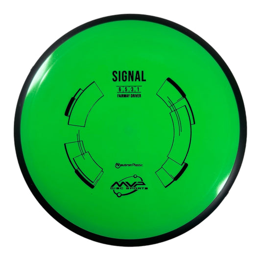 MVP Disc Sports Signal | Neutron | Green/Black 164-167g Disc Golf