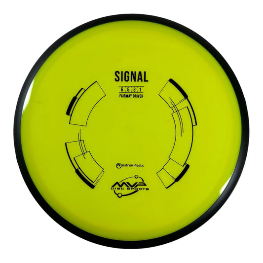 MVP Disc Sports Signal | Neutron | Yellow/Black 168-173g Disc Golf
