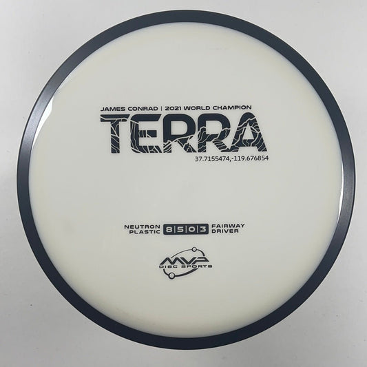 MVP Disc Sports Terra | Neutron | White/Black 173-174g Disc Golf