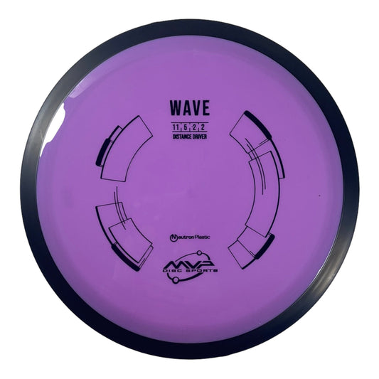 MVP Disc Sports Wave | Neutron | Purple/Black 173-174g Disc Golf
