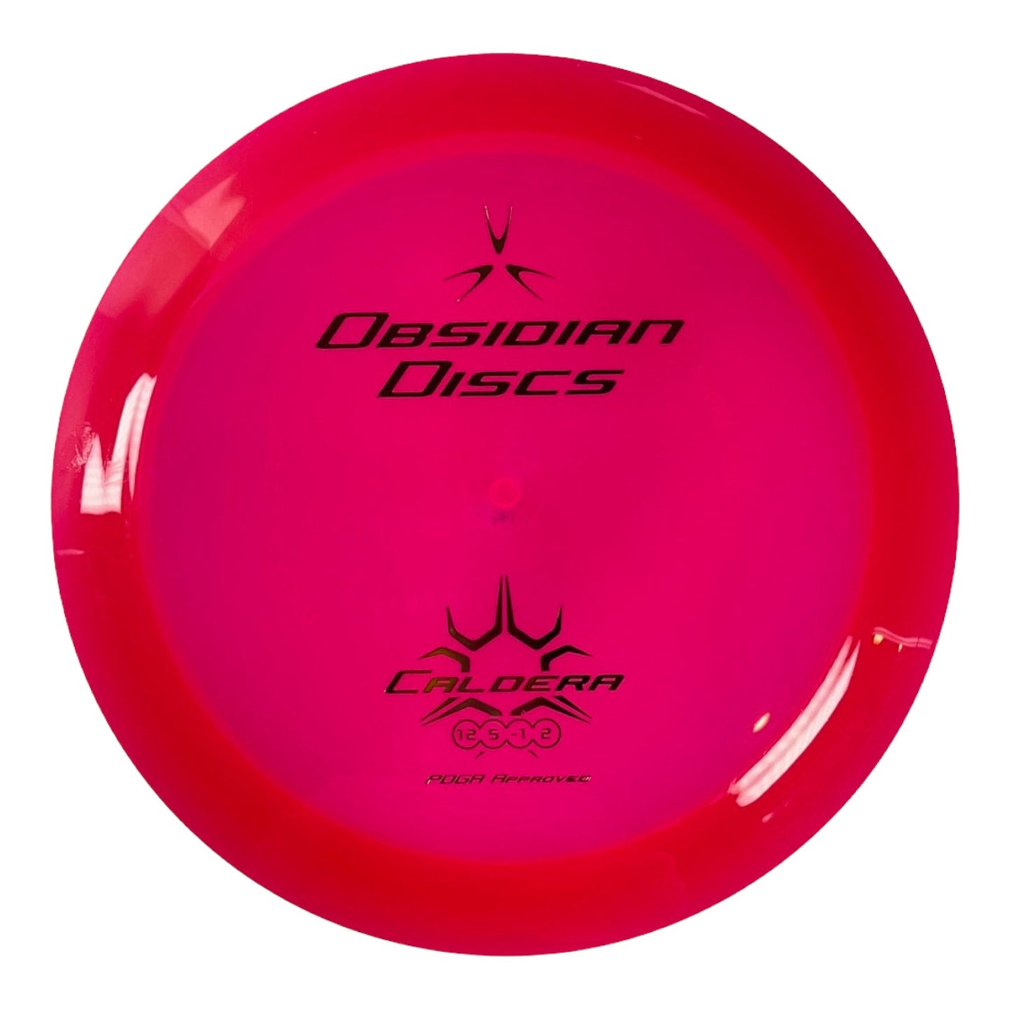 Obsidian Discs Caldera | H9 | Pink/Gold 174g Disc Golf