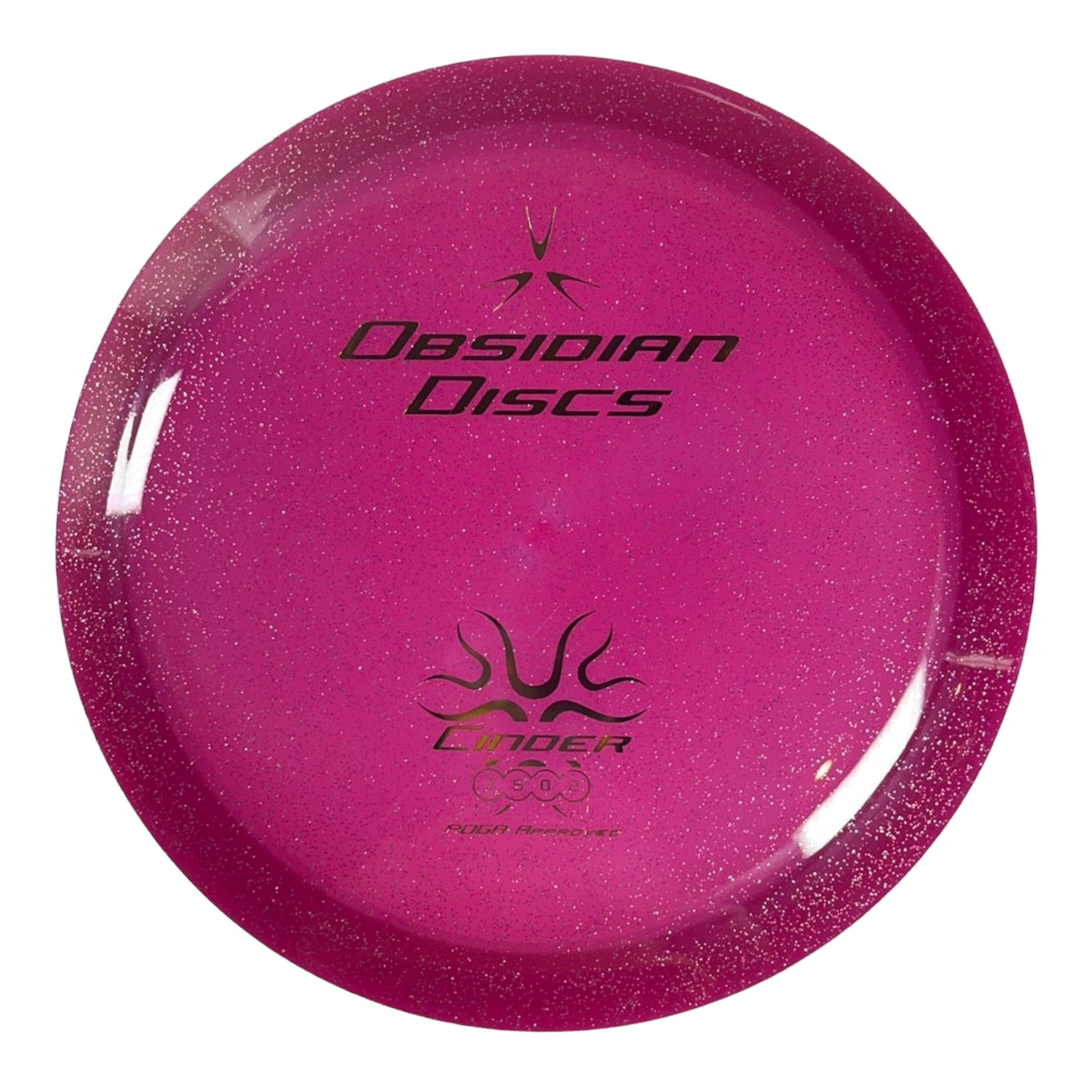 Obsidian Discs Cinder | H9 | Purple/Gold 173g Disc Golf