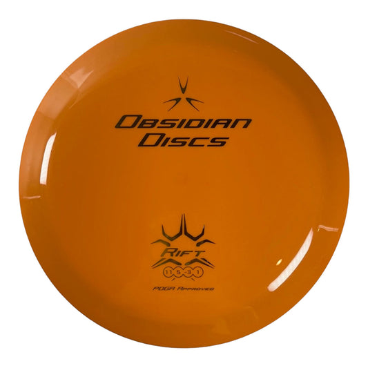 Obsidian Discs Rift | H9 | Orange/Gold 175g Disc Golf