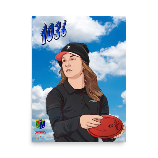 Perks and Re-creation Kat Mertsch 1036 Poster (Signed) Disc Golf