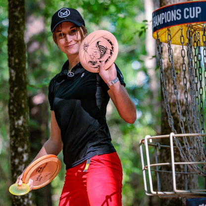 Perks and Re - creation Kat Mertsch Tour Series Pro Hat - Black Disc Golf