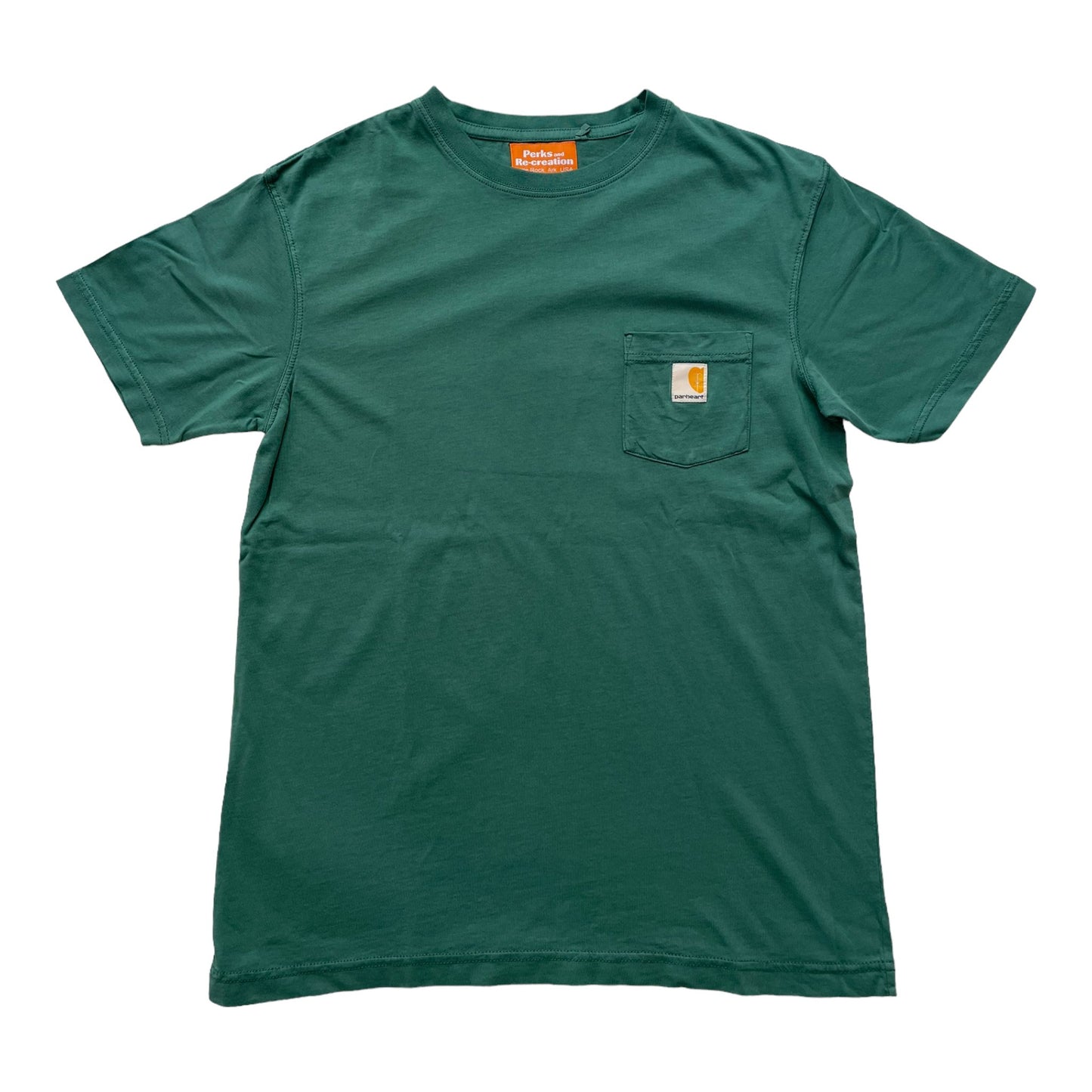 Perks and Re-creation Parheart Pocket Tee | Green Disc Golf