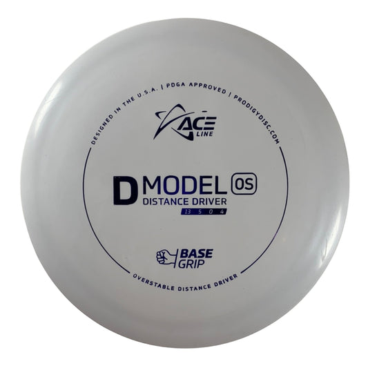 Prodigy Disc D Model OS | Base Grip | White/Purple 140g Disc Golf