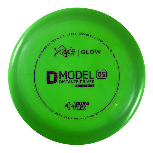 Prodigy Disc D Model OS | Dura Flex Glow | Green/Purple 174g Disc Golf