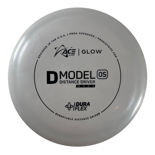 Prodigy Disc D Model OS | Dura Flex Glow | Grey/Black 174g Disc Golf