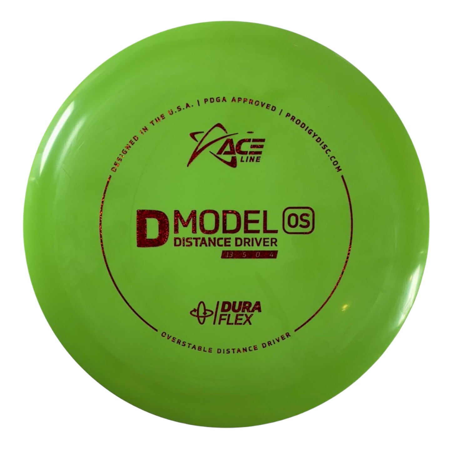 Prodigy Disc D Model OS | Dura Flex | Green/Red 174g Disc Golf