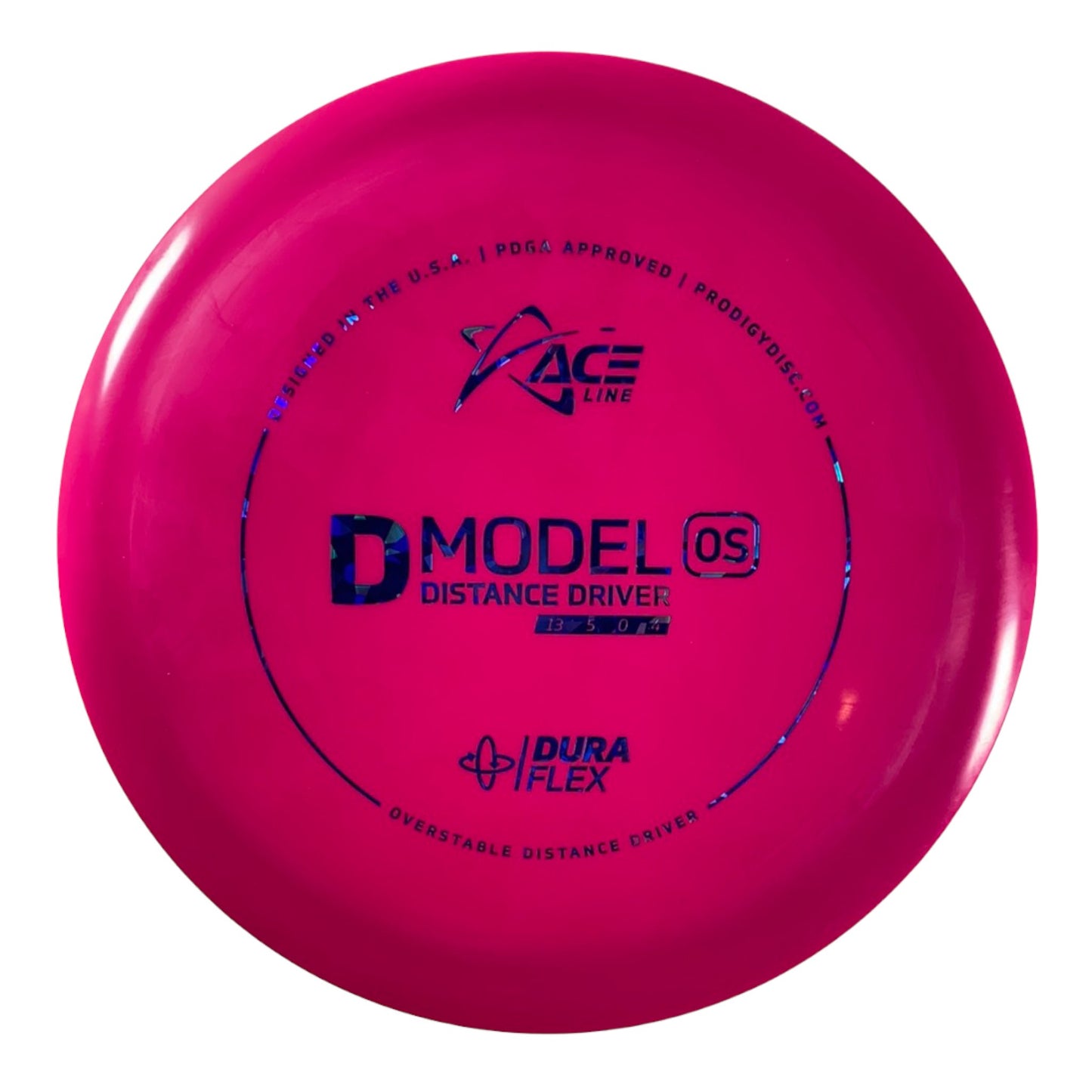 Prodigy Disc D Model OS | Dura Flex | Pink/Blue 172-174g Disc Golf