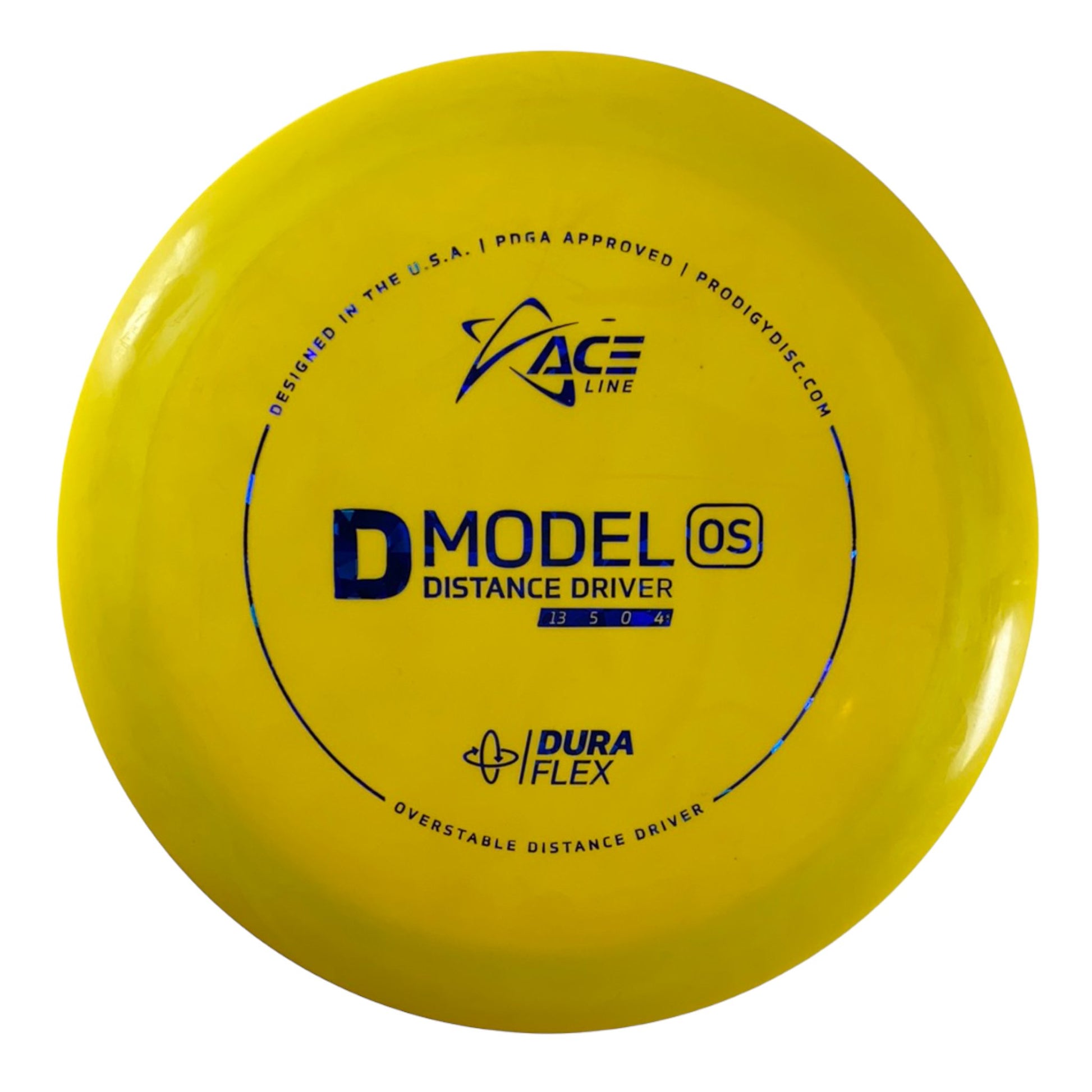 Prodigy Disc D Model OS | Dura Flex | Yellow/Blue 173g Disc Golf