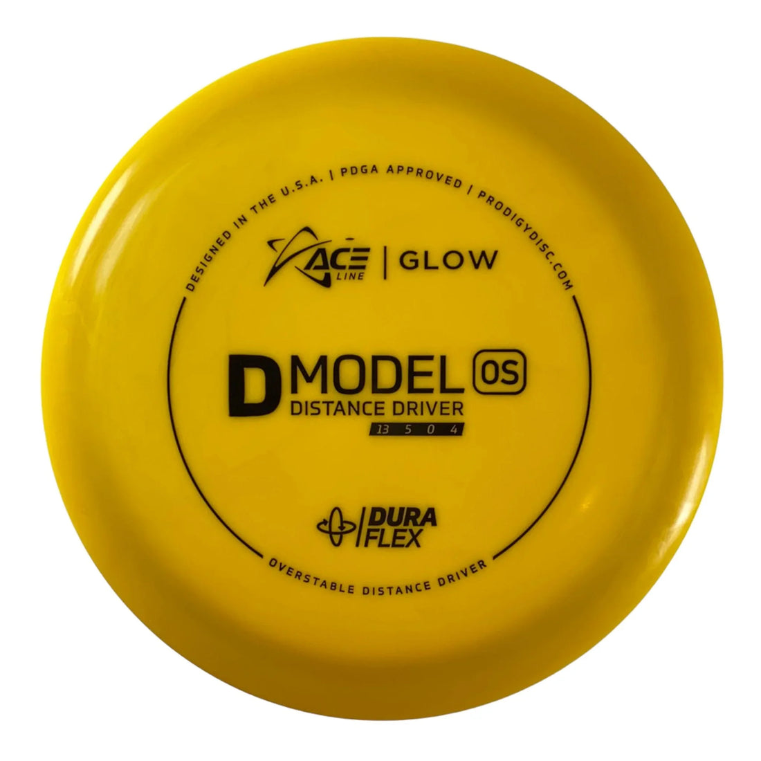 Prodigy Disc D Model OS | Dura Flex Glow | Yellow/Black 174g Disc Golf