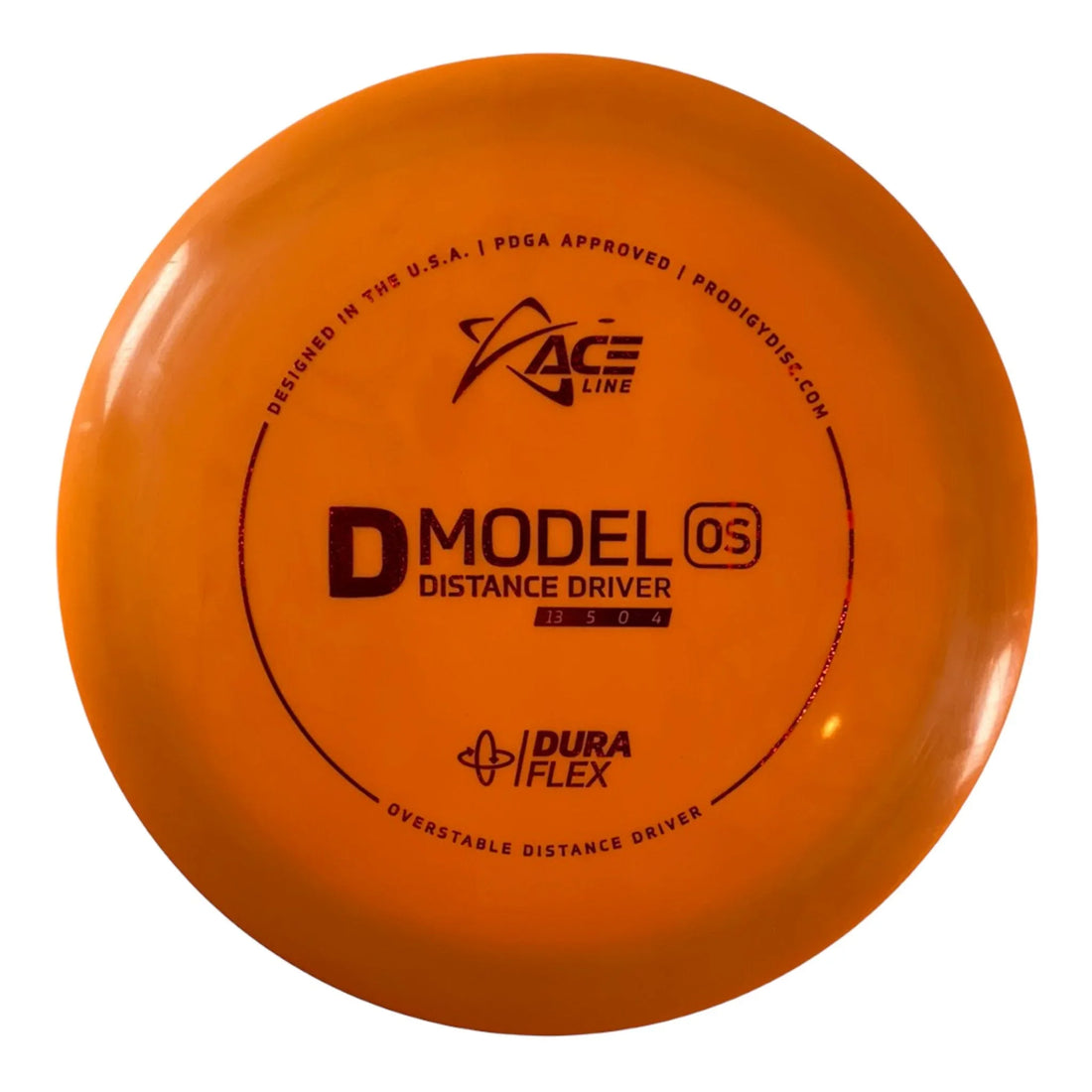 Prodigy Disc D Model OS | Dura Flex | Orange/Red 174g Disc Golf