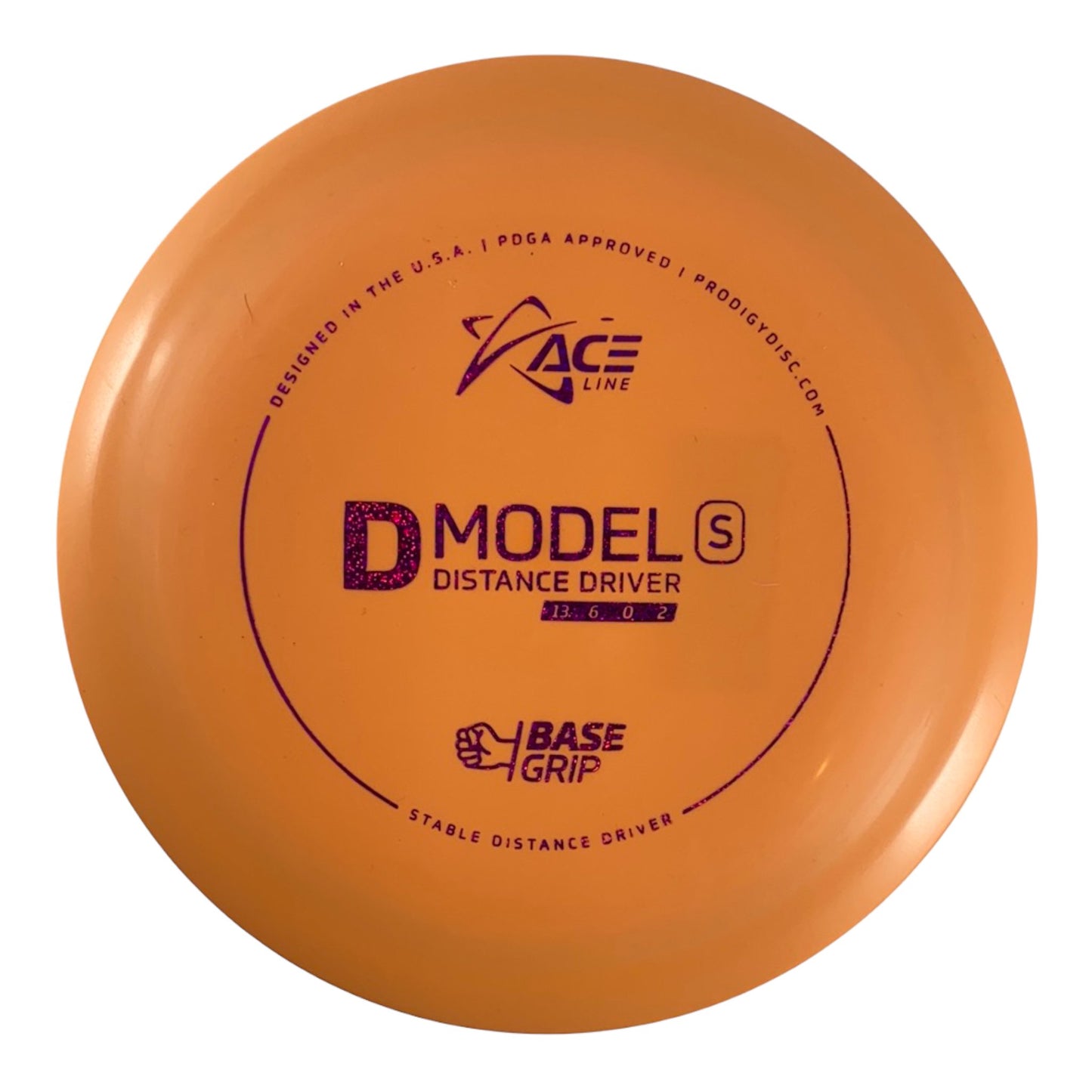 Prodigy Disc D Model S | Base Grip | Orange/Purple 164-173g Disc Golf
