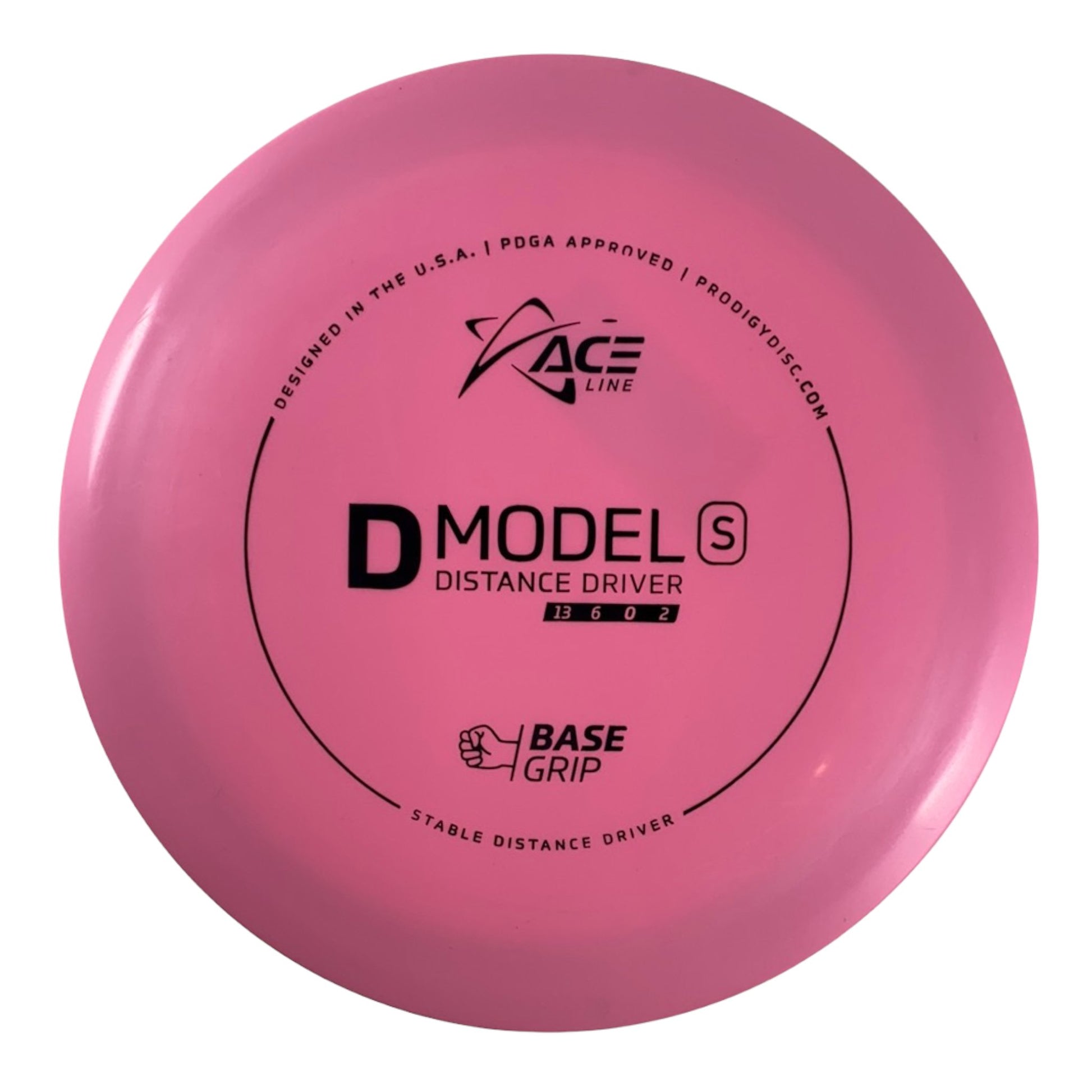 Prodigy Disc D Model S | Base Grip | Pink/Black 165-175g Disc Golf