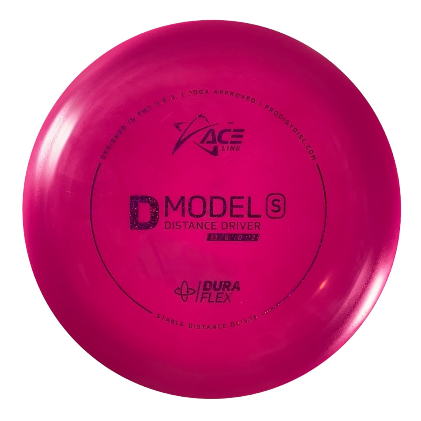 Prodigy Disc D Model S | Dura Flex | Pink/Purple 173g Disc Golf