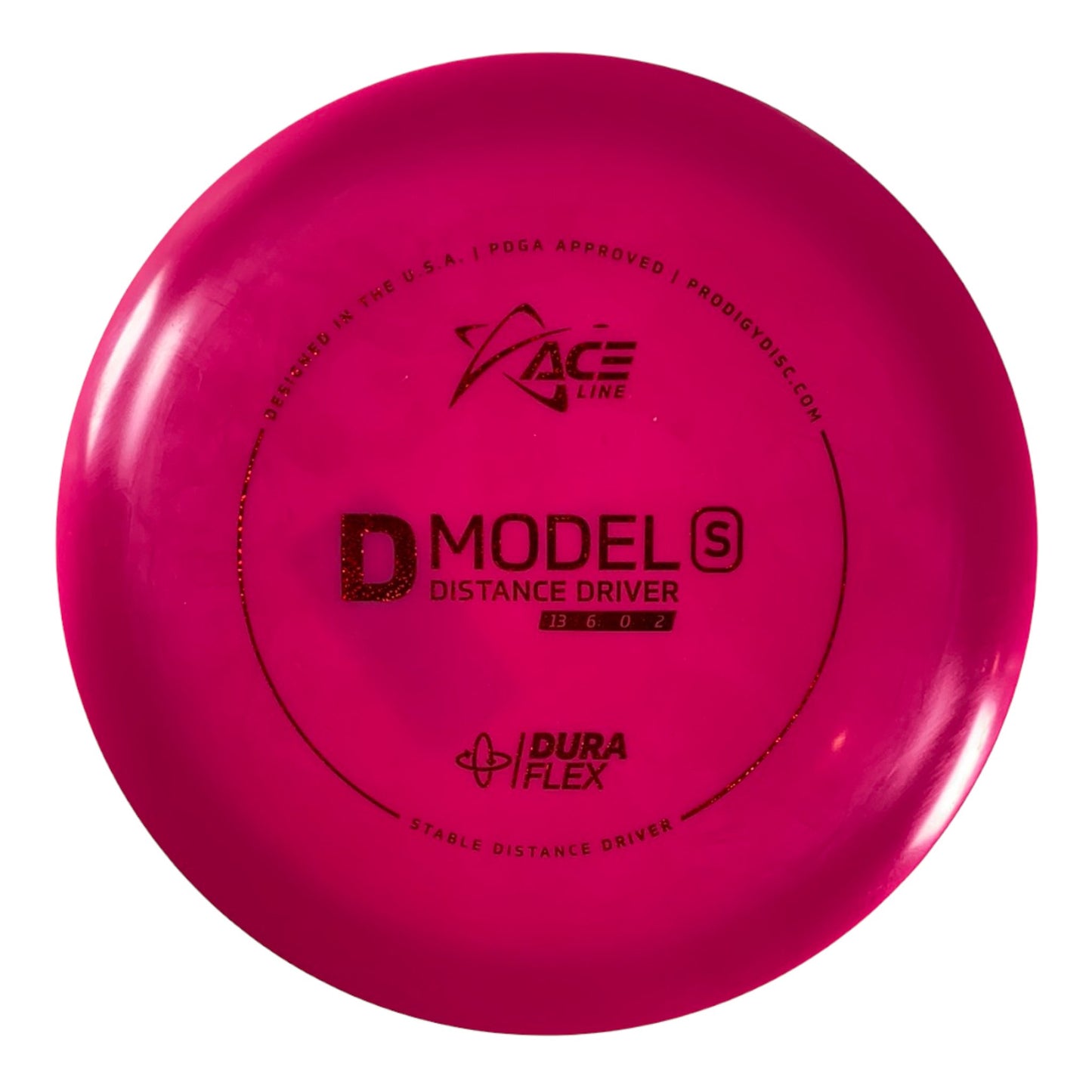 Prodigy Disc D Model S | Dura Flex | Pink/Red 174g Disc Golf