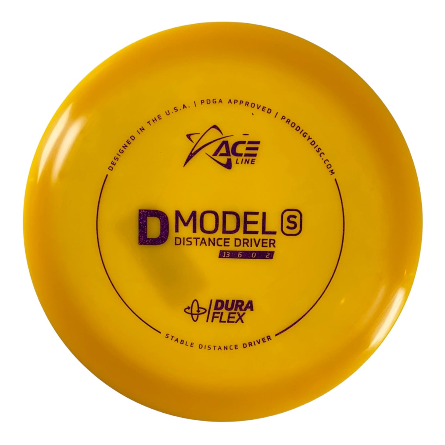 Prodigy Disc D Model S | Dura Flex | Yellow/Purple 174g Disc Golf