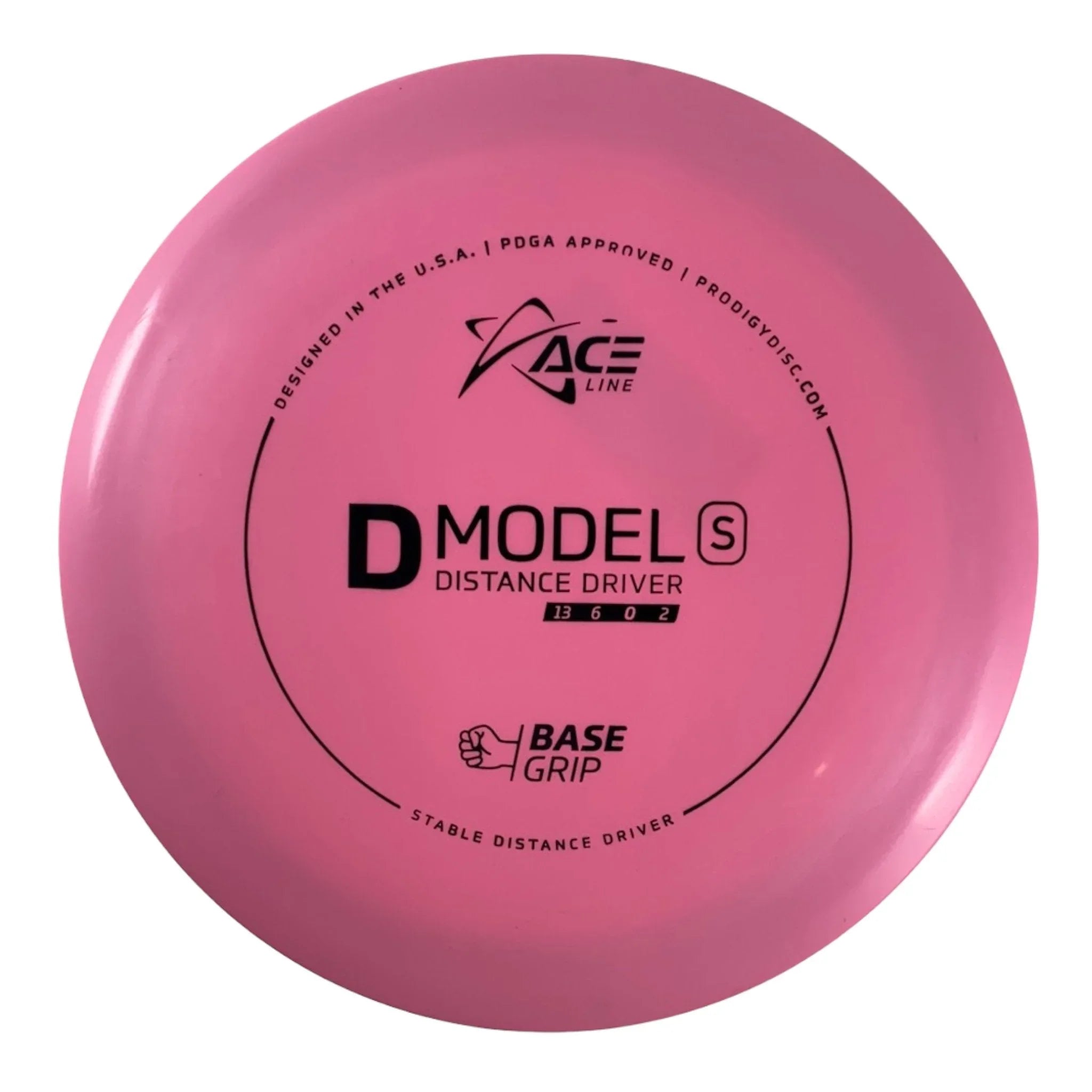 Prodigy Disc D Model S | Base Grip | Pink/Black 165 - 175g Disc Golf