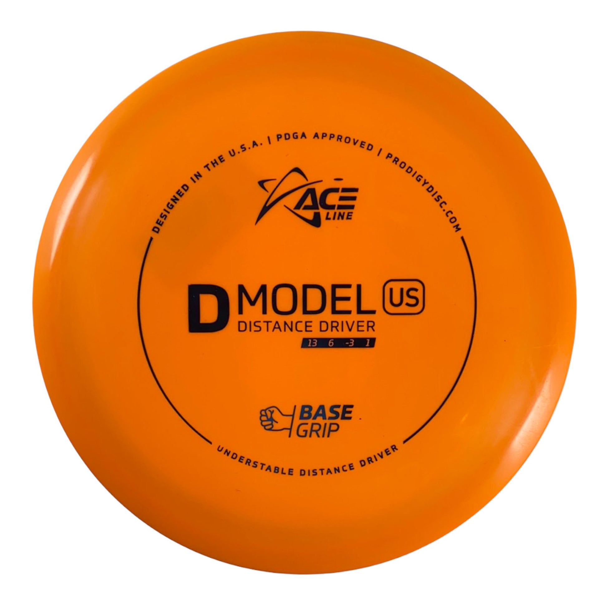 Prodigy Disc D Model US | Base Grip | Orange/Blue 161g Disc Golf
