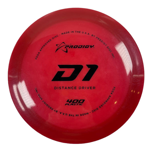 Prodigy Disc D1 | 400 | Red/Black 172-174g Disc Golf