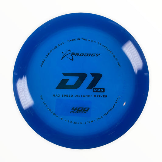 Prodigy Disc D1 Max | 400 | Blue/Blue 174g Disc Golf